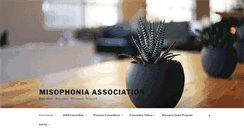 Desktop Screenshot of misophonia-association.org